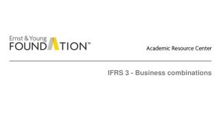 IFRS 3 - Business combinations