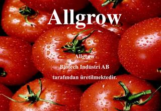 Allgrow Allgrow Biotech Industri AB tarafından üretilmektedir.