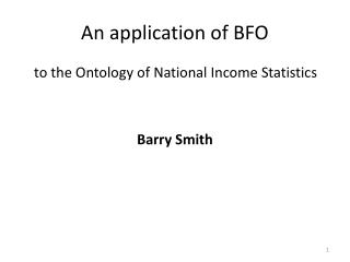 An application of BFO