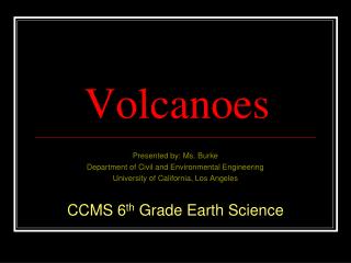 Volcanoes