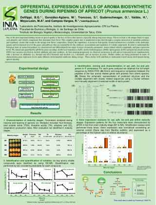 1 Laboratorio de Postcosecha, Instituto de Investigaciones Agropecuarias, CRI La Platina.