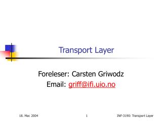 Transport Layer