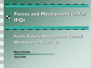 Forces and Mechanisms under IFQs