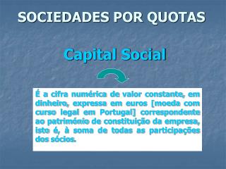 SOCIEDADES POR QUOTAS