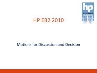 HP EB2 2010