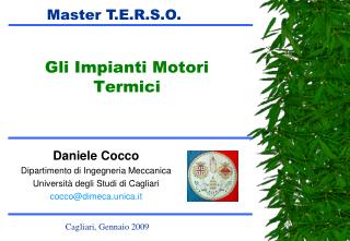 Gli Impianti Motori Termici