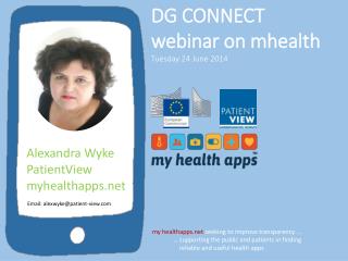 DG CONNECT webinar on mhealth Tuesday 24 June 2014