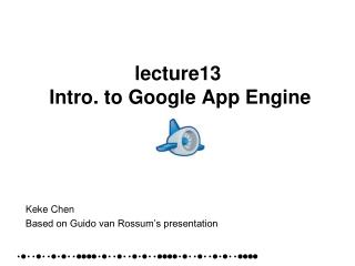 lecture13 Intro. to Google App Engine