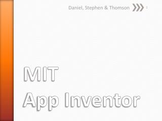 MIT App Inventor