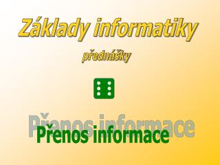 Základy informatiky