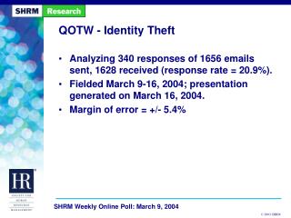 QOTW - Identity Theft