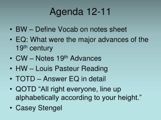 Agenda 12-11