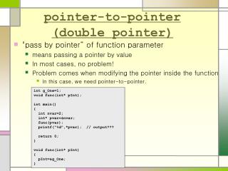 pointer-to-pointer (double pointer)