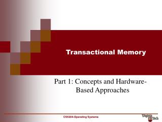 Transactional Memory