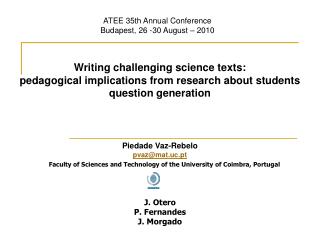 Writing challenging science texts: