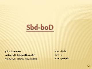 Sbd-boD