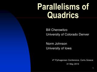 Parallelisms of Quadrics