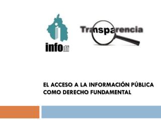 el acceso a la información pública como derecho fundamental
