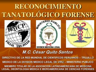 RECONOCIMIENTO TANATOLÓGICO FORENSE