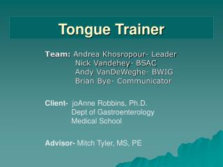 Tongue Trainer