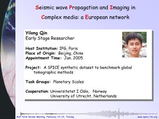 S eismic wave P ropagation and I maging in C omplex media: a E uropean network