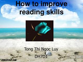 How to improve reading skills