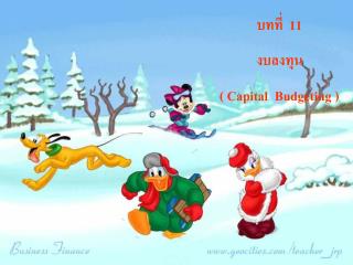 บทที่ 11 งบลงทุน ( Capital Budgeting )
