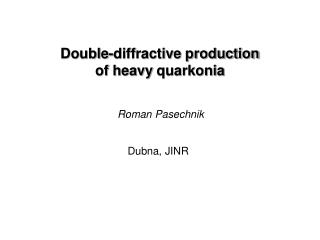 Double-diffractive production of heavy quarkonia
