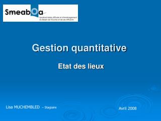 Gestion quantitative