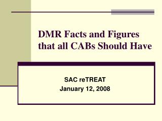 DMR Facts and Figures that all CABs Should Have