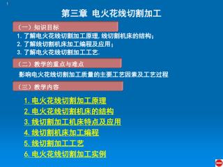 第三章 电火花线切割加工