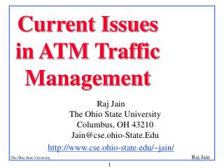 Current Issues in ATM Traffic Management