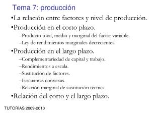 Tema 7: producción