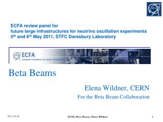 Elena Wildner, CERN For the Beta Beam Collaboration