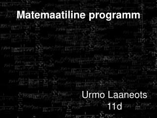 Matemaatiline programm