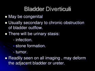 Bladder Diverticuli