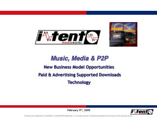 Music, Media &amp; P2P