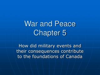 War and Peace Chapter 5