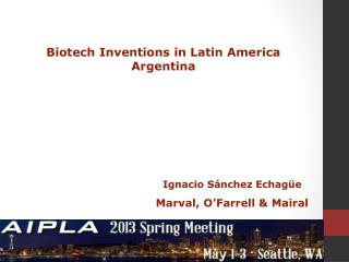 Biotech Inventions in Latin America Argentina