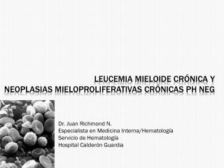 Leucemia mieloide crónica y neoplasias mieloproliferativas crónicas ph neg