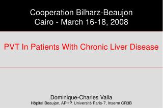 PVT In Patients With Chronic Liver Disease