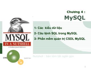 Chương 4 : MySQL