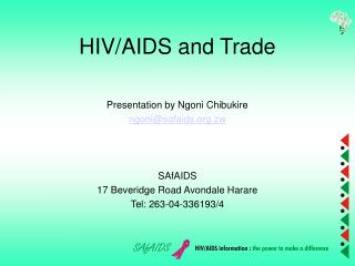 HIV/AIDS and Trade