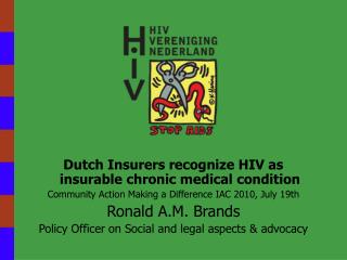 Dutch Insurers recognize HIV as insurable chronic medical condition