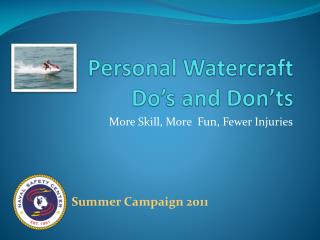 Personal Watercraft Do’s and Don’ts