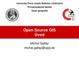 Open Source GIS Úvod