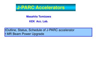 J-PARC Accelerators
