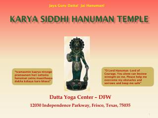 Karya Siddhi Hanuman Temple