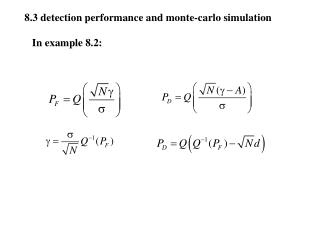 8.3 detection performance and monte-carlo simulation