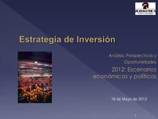 Estrategia de Inversión